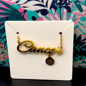 New Zodiac Sign Pendant Necklace “cancer”